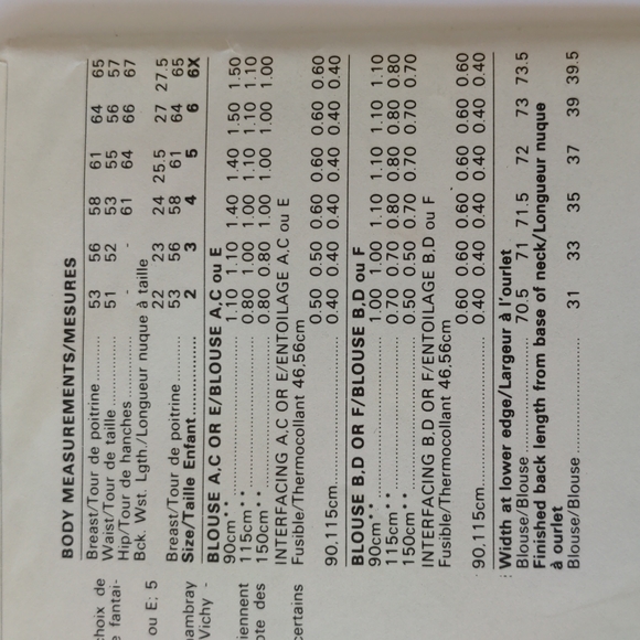 Butterick 4256 vintage tops sewing pattern - Picture 4 of 8